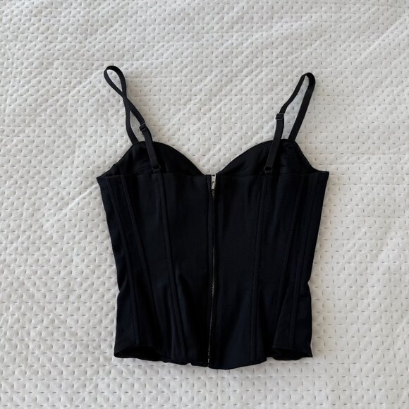 ARITIZA TEN DAZZLE SATIN BUSTER CORSET TOP BLACK XXS - Picture 3 of 4